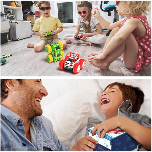 360 15KM/H 4WD 3-12 MaxTronic Amphibious Remote Control Car,Rechargeable RC Cars Toy Flips Rotation Stunt Crawler All