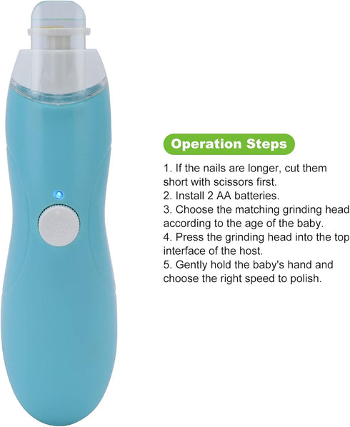 Generic Trimmer Toddler Nail Clipper, Electric Baby Nail Infant Nail Clippers Toddler Fingernail Clippers Baby Nail