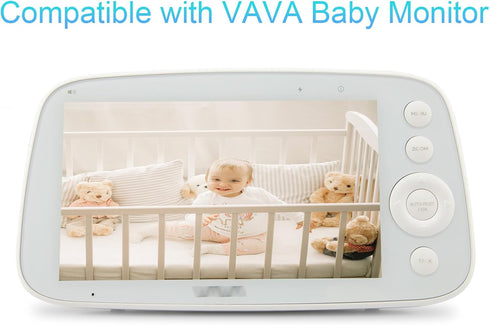 LEFXMOPHY Charger for VAVA Baby Monitor Handheld Screen Parent Unit 5V Power Cord UL Aadpter with 5ft White Cable (Not for Cam)