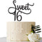 Black Glitter Sweet 16 Cake Topper for 16th Birthday Party Decoration Supplies