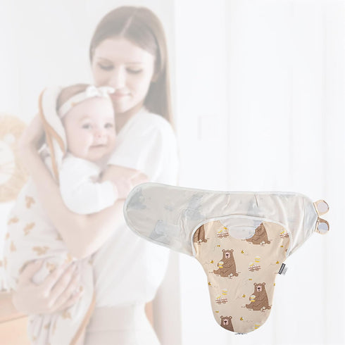 HOUSBAY 2-Way 1 Pack 3-6 Baby Swaddle Blanket Boy Girl Super Soft Material Newborn Adjustable Swaddles Zipper Sleep