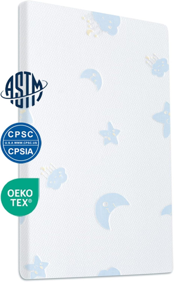Ressainic Pack and Play Mattress Pad, Portable Crib Pack N Play Mattresses, 38"