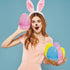 8 Inch (4 Pack) 8" 4Pack The Dreidel Company Massive Translucent Easter Eggs Colorful Bright Easter Eggs Perfect