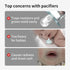 0-6 2 Pack Thyseed Newborn Silicone Pacifier, Ultra-Light One-Piece, Sensitive-Skin Shield, for Breastfed Babies