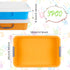 3 15 Inch 3 Suzile Pcs Portable Sensory Bin Sand Tray with Lid, Colorful Plastic Sandbox, Christmas Large Tray Fill