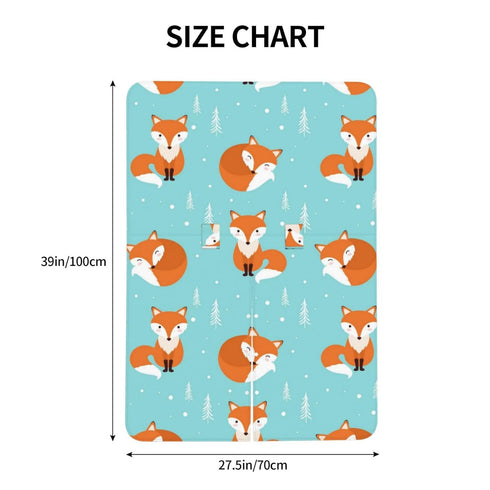 Zhbvncp Cute Fox Cartoon Baby Car Seat Cover & Breastfeeding Nursing Cover - Breathable Stretch Fabric Multi-Use