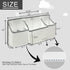 Hanging Baby Diaper Caddy, 3-in-1 Organizer Holder for Baby Crib, Nursery Diaper Stacker Storage for Crib, Changing