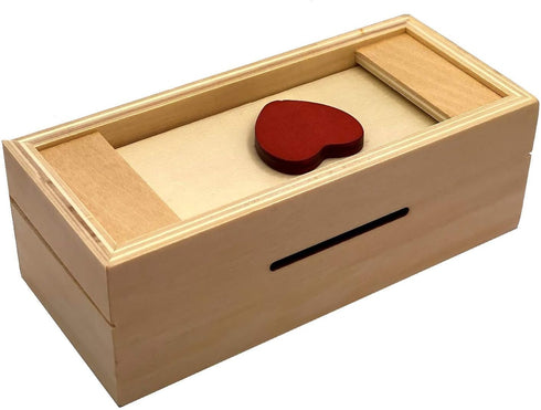 Enigma Secret Puzzle Box Heart - Money Gift Trick Box