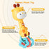 0-3-6-12 Musical Baby Rattle Toy, Soft Silicone Infant Teething Light-Up Rattle for Sensory Development, Easy Grasp