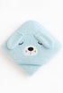 Generic Set (2-Pack) Set) My Tiny Nugget Hooded Baby Bath Towel Soft & Absorbent | Blue & White | Cute Animal Hood |