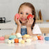 BESTAMTOY 36 PCS Wooden Sorting Stacking Rocks | Sensory Toddler Montessori Toys for Kids 3-6 Years