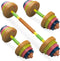 Kids Exercise Weight Set, Barbell and Dumbbell Workout Equipment, Toddler Beginner Gym