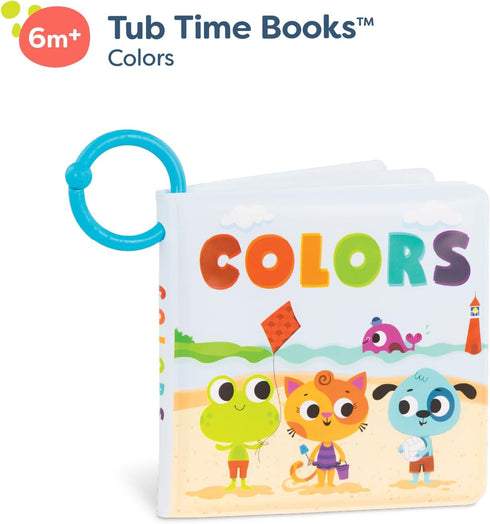 6+ B. toys Baby Bath Book Educational Book for Babies Book About Colors Waterproof Bathtub Toys Months Tub Time Books