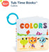 6+ B. toys Baby Bath Book Educational Book for Babies Book About Colors Waterproof Bathtub Toys Months Tub Time Books