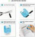 Miseyo Dashed Handwriting Lines Practice Roller Stamp - Self-Inking Line Rolling Stamps for Kids Writing - Blue