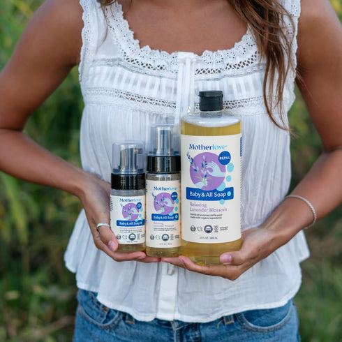 (32 oz) Motherlove Baby & All Soap Gentle Foaming All-Purpose Castile Soap Made with Organic Ingredients Relaxing