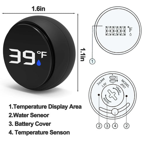 Palksky Ice Bath Thermometer, Waterproof Floating Water Thermometer for Ice Bath, Pool Thermometer, Cold Plunge Ice Bath Thermometer Accessories, Baby Bath Thermometer