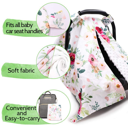 Cozy, TANOFAR Car Seat Cover Baby, Carseat Covers Baby Boy Girl, Peekaboo Opening Infant Car Seat Cover for Winter