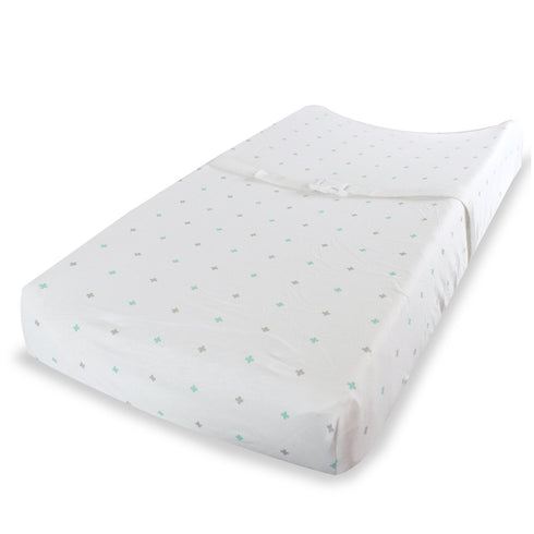 2 Pack Baby Changing Pad Covers - - for Boys Girls Neutral - Soft Jersey Knit Cotton (Blue/Grey) Baby Changing Table
