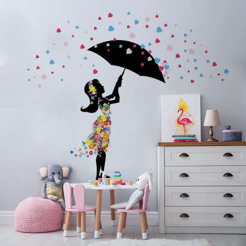 DEKOSH Baby Girl Nursery Decor - Peel & Stick Decorative Wall Decals for Teen Girl Bedroom