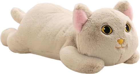 26.4 inch 5 lbs Cat Weighted Stuffed Animals, Large Plush Toy Pillow, Soft Kawaii Gifts for Adults and Kids