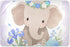 siphylline Cute Cartoon Elephant Purple Extra Large Resuable Changing Pad Covers Waterproof Washable