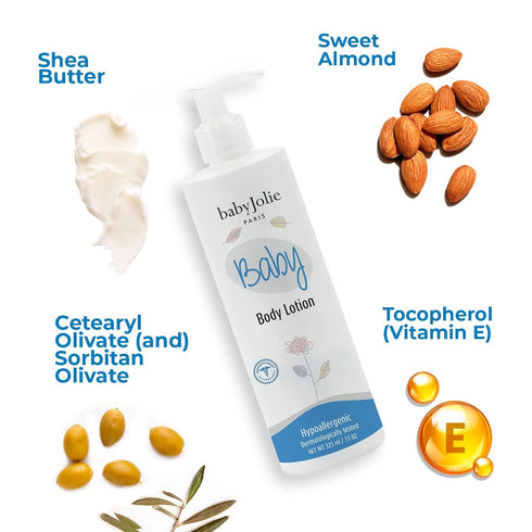 Set 7.5oz (221ml) 7.5oz (221ml) 11oz (325ml) Baby Jolie Baby Bath | Baby Shampoo + Hair Conditioner + Lotion
