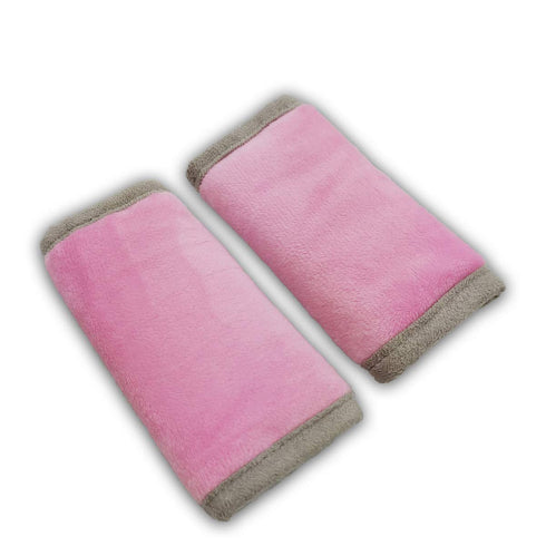 Car Seat Strap Pads Covers for Baby Kids, Anti-Slip Seat Belt Covers Cushion for Stroller/Carrier/Pushchair, Pink