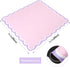 (31.5 31.5) TIASUSAN Pink Mahjong Mat x with Black Carrying Bag, Anti-Slip, Noise-Reducing Table Cover for Mahjong