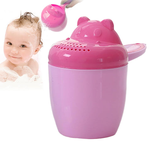 Generic 8.27x6.3x4.13 Inches Child Bath Rinse - Children Cartoon Bucket, Safe Shampoo Pourer, Hair Washing Cup, Shower