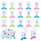 Danquanuan 50 Pcs Tooth Boxes for Lost Teeth for Kids, 3 Colors 3D