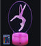 HPBN8 Ltd Creative 3D Gymnastics Night Light USB Power Remote Control LED Decor Table
