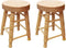 Miniature Counter Stool Dollhouse Furniture, 2 PCS Wood Chair for Crafts, High Simulation Round Bar Stool
