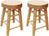 Miniature Counter Stool Dollhouse Furniture, 2 PCS Wood Chair for Crafts, High Simulation Round Bar Stool