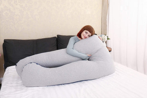 MOON PINE Pregnancy Pillow, U Shape Full Body Pillow for Maternity Support, Sleeping Pillow for Pregnant Women