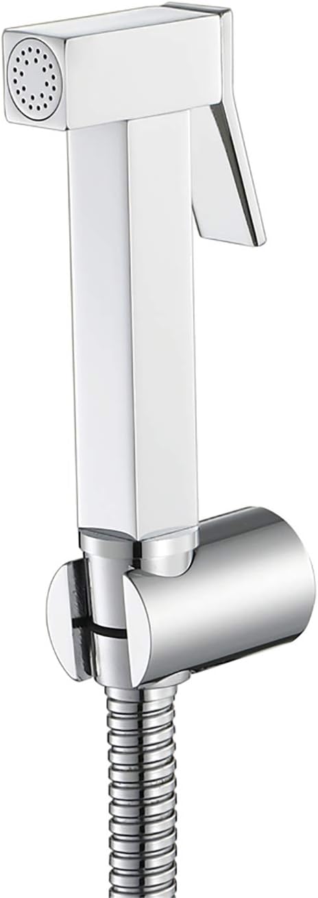 XKHLQLPEF Handheld Bidet Sprayer for Toilet, Chrome Portable Cloth Diaper Sprayer Set Brass