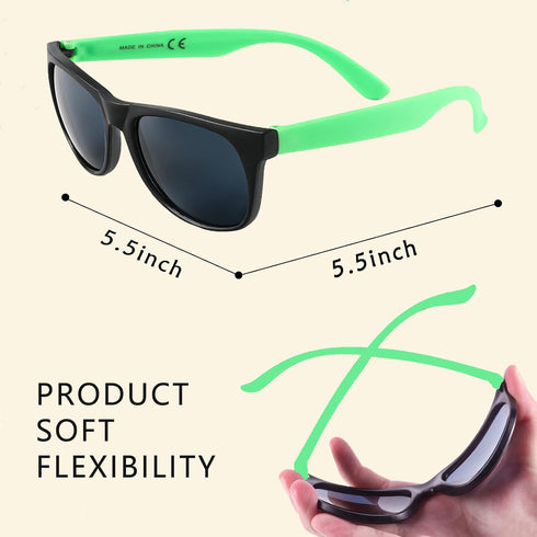 60 Pack Sunglasses Bulk for Party Favors, 12 Neon Sun Glasses with UV400 Protection, Great Gift for Pool Beach Parties