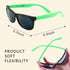 60 Pack Sunglasses Bulk for Party Favors, 12 Neon Sun Glasses with UV400 Protection, Great Gift for Pool Beach Parties