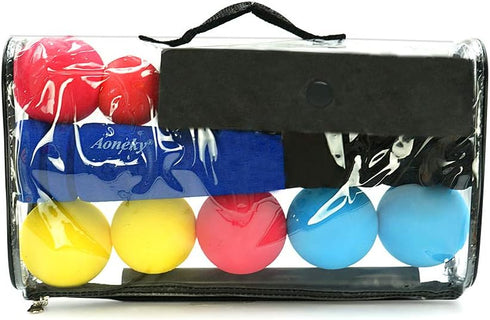 Aoneky Mini Foam Tball Set for Toddlers, Carry Bag Included, Best Baseball T Ball Toys for Kids Age 1 (Blue)
