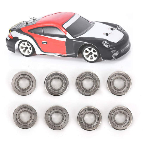 RC Car Bearing, 8Pcs Metal Wheel Tires Bearings for WLtoys 1/28 K969 K989 P929 RC Car
