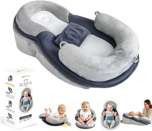 Baby Feeding Pillow, Anti Overflow Breast Feeding Pillow, Baby Lounger & Tummy