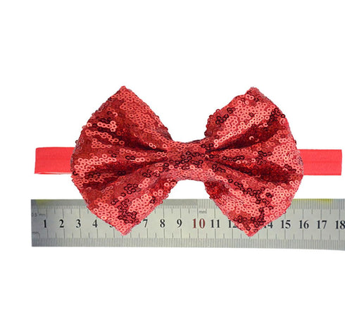 Fuchsia Sequins Bowknot Headband - Adorable Toddler Hair Accessory
