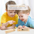 Tovip 2Pcs Wood Train Whistles Toy - Cultivate Hands-on Skills, Creativity, and Locomotive Sound for Music Gifts