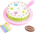 13 Set| Piece Wood Happy Birthday Cake Cake, Candles, Serving Tool & Tray|Party Roleplaying for Kids|Vanilla Cake