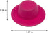 ASUNFO 12 Pcs Mini Top Hat Miniature Tiny Formal Hats Felt Colorful for Crafts Doll Accessories Christmas Party Ornaments 12 Colors 1.6"