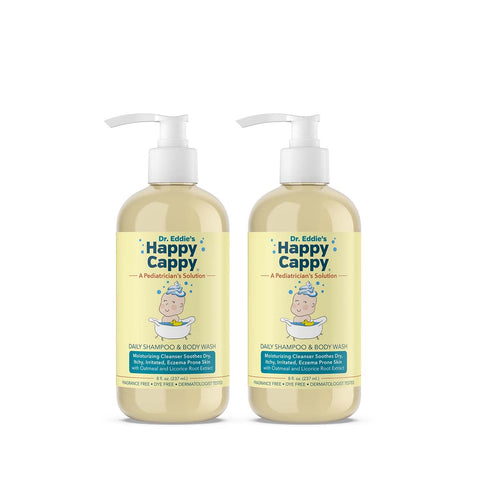 Happy Cappy Baby Shampoo and Body Wash - Eczema Body Wash for