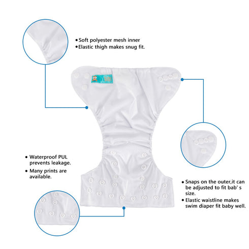 12pounds 6pcs 12 6SVB03 ALVABABY Newborn Cloth Diapers Pocket for Less Than Cloth Diaper with Insert