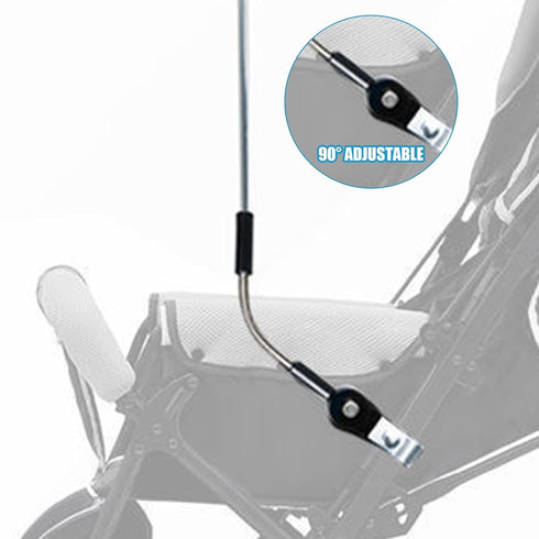 Generic 360 Baby Stroller Parasol - Baby Stroller Umbrella Parasol, Clamp- Stroller Canopy | Uv Protection Stroller Sun