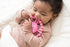 Bella Tunno Happy Teether for Girls – Soft & Easy Grip Baby Girl Teether Toy, Non-Toxic Silicone Ring to Soothe Gums