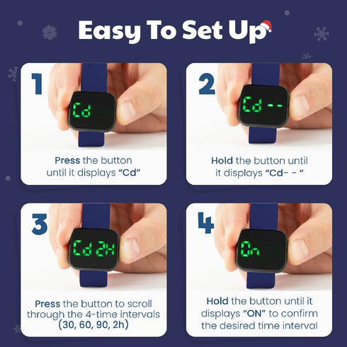 V4 Potty Training Watch for Kids A Water Resistant Toilet Reminder Device for Boys & Girls to Train Your Toddler